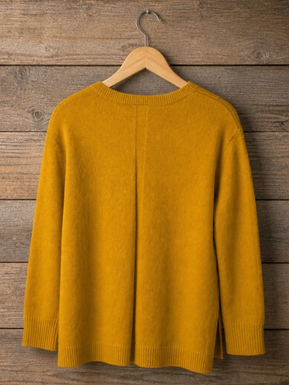 Anthropologie ladies V-Neck Sweater in Mustard - Picture 2 of 3